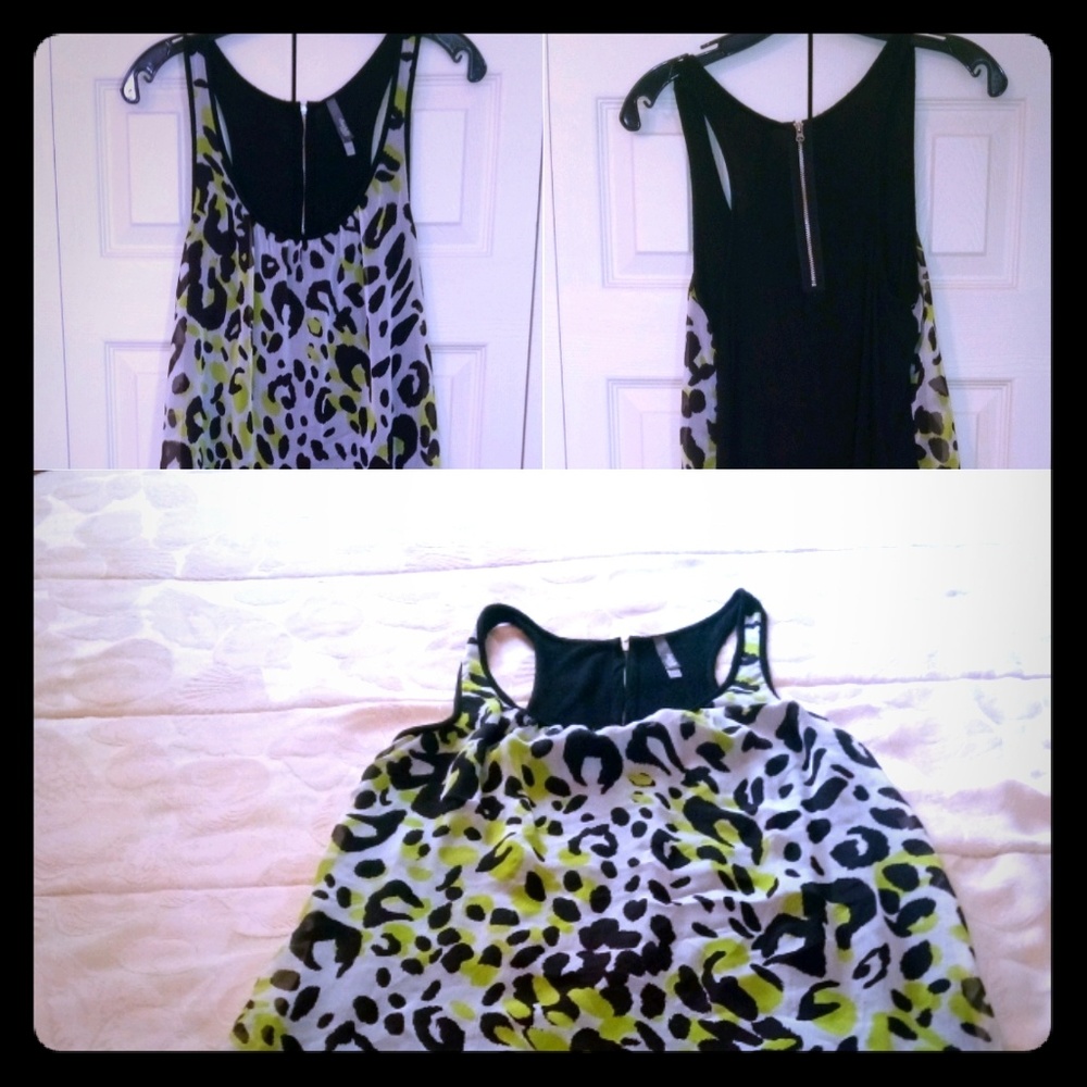 charlotte russe Animal Print Tank